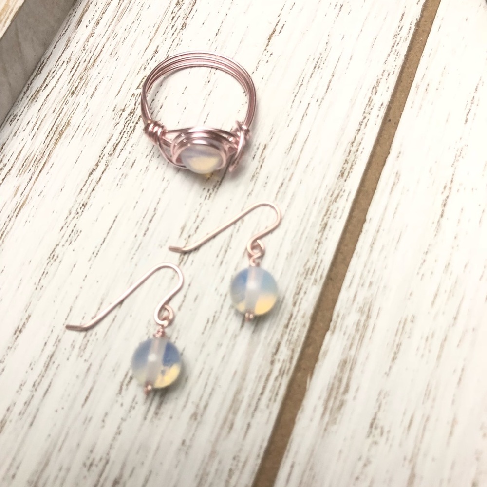 3 for $25 Opalite Gemstone Earrings - Picture 3 of 4
